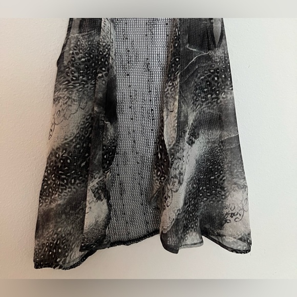 2 piece sheer chicos top and vest size m - Picture 4 of 10